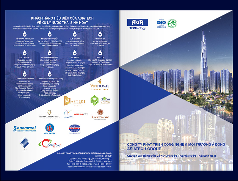 Banner Thiết kế profile công ty phát triển & môi trường Á Đông