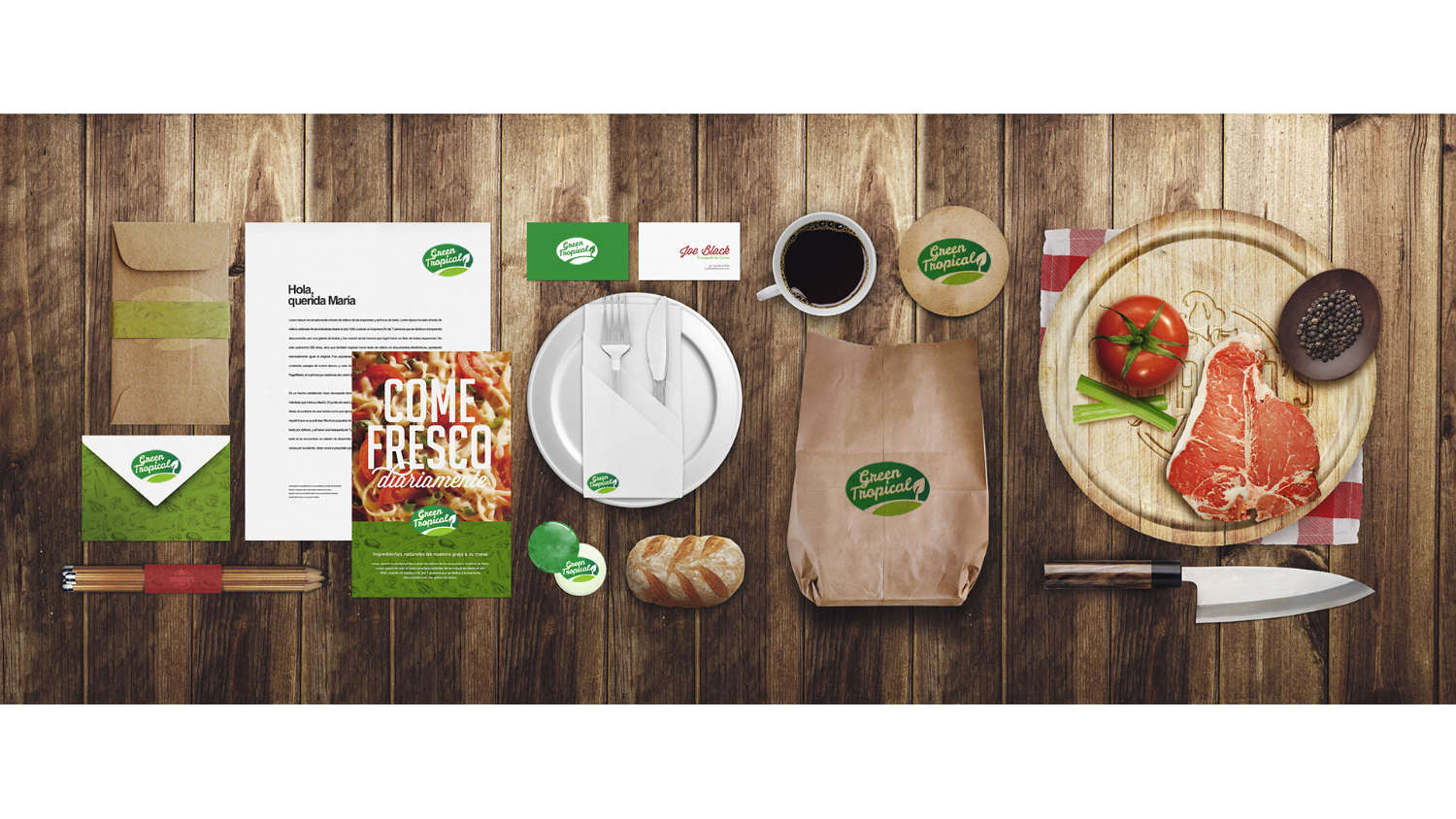 Banner Thiết kế logo Green Tropical