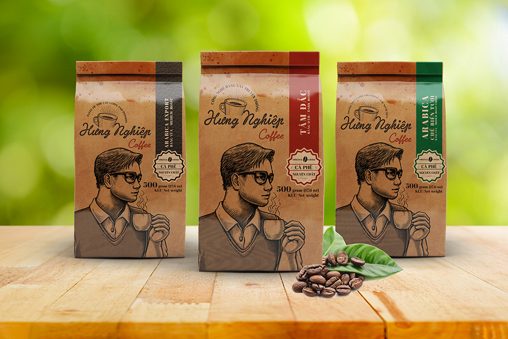 Banner Thiết kế bao bì sản phẩm Hưng Nghiệp Coffee