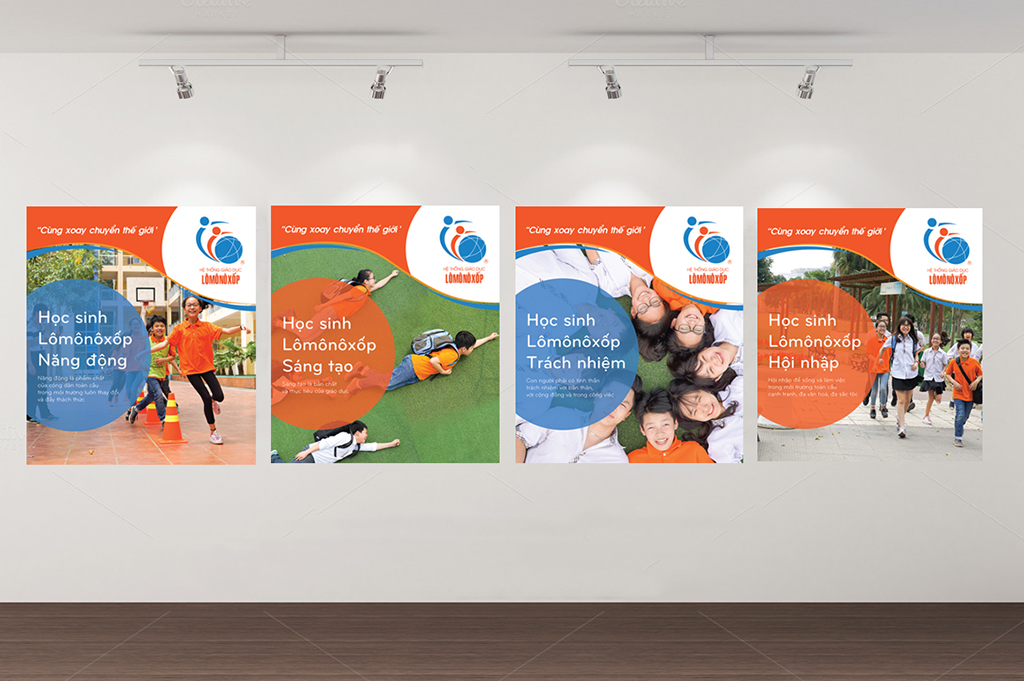 Banner Thiết kế biển bảng trường Lomonoxop