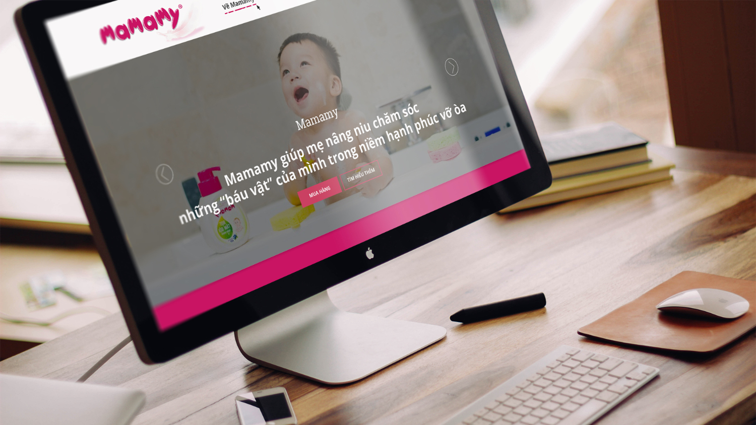 Banner Thiết kế giao diện website Mamamy