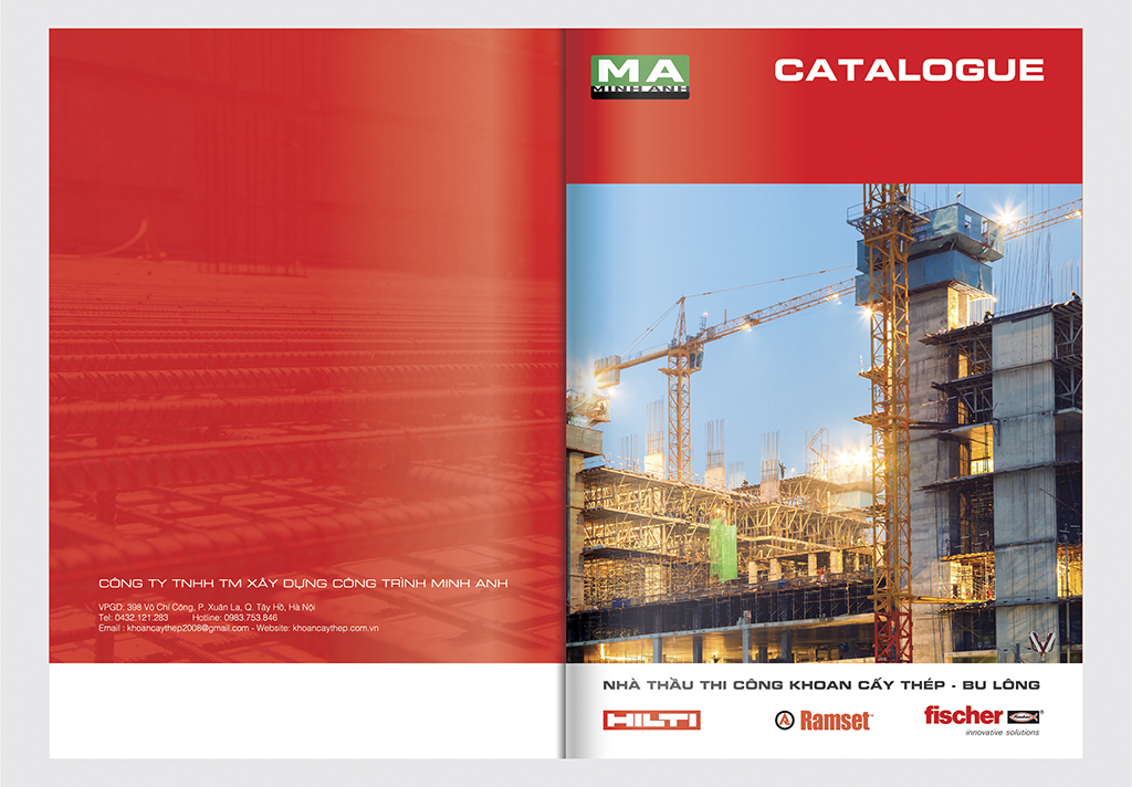 Thiet ke catalogue cong ty khoan cay thep Minh Anh 01