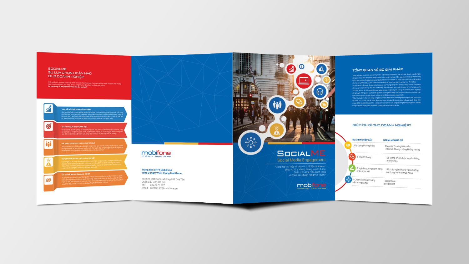 Banner Thiết kế brochure dịch vụ Social Me