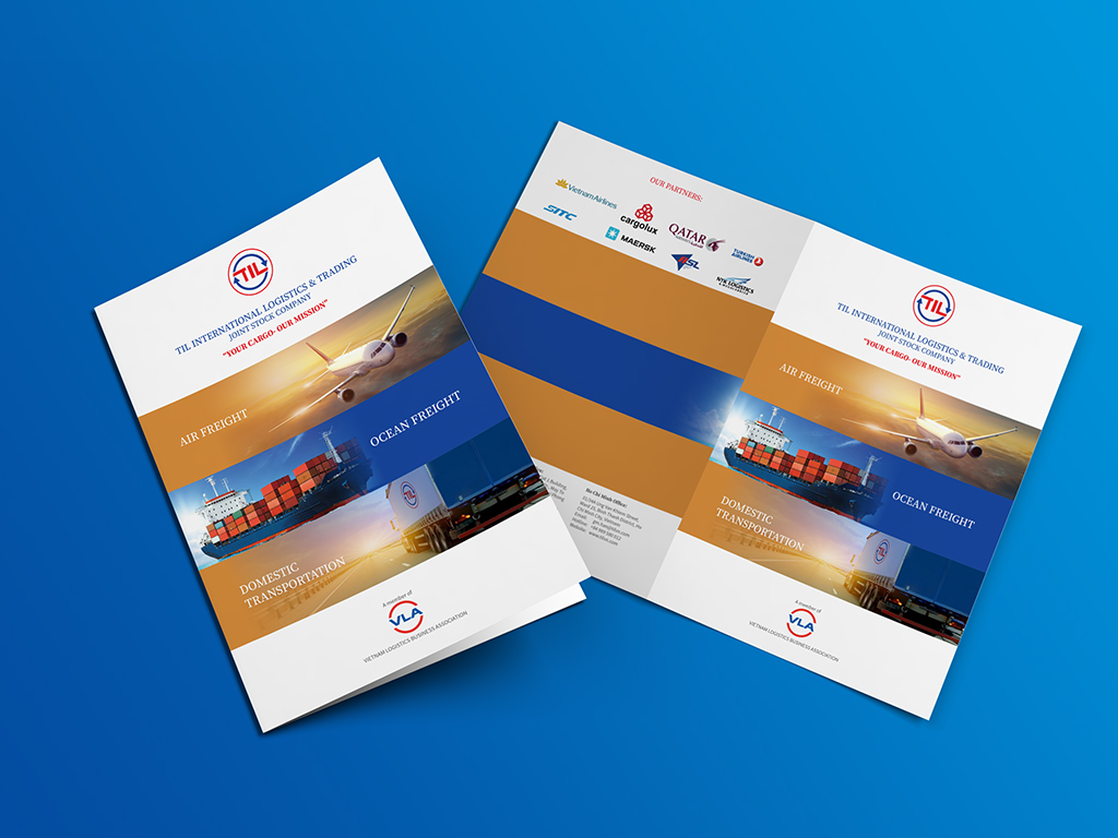 Banner Thiết kế profile công ty vận tải quốc tế Til